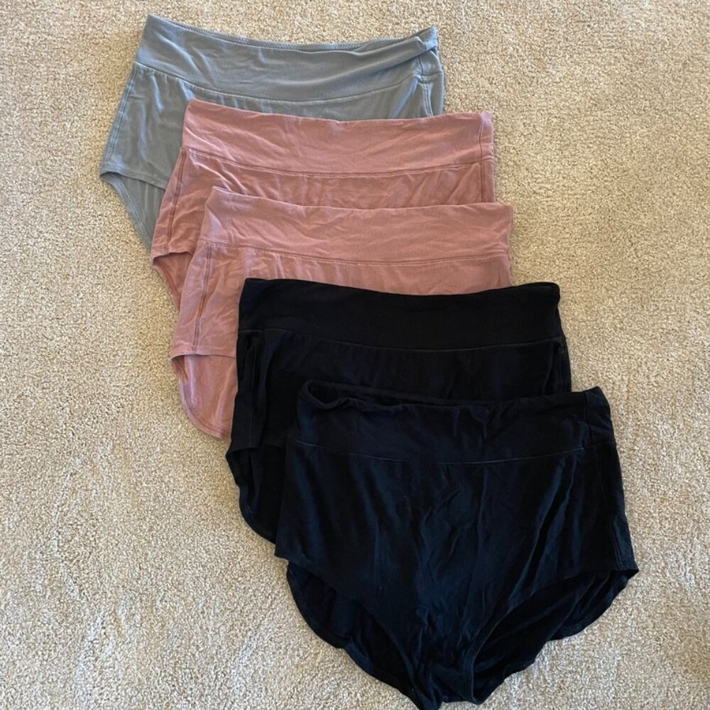 Bodily Women's All-In Postpartum C-Section Panty Underwear size XL Set of 5